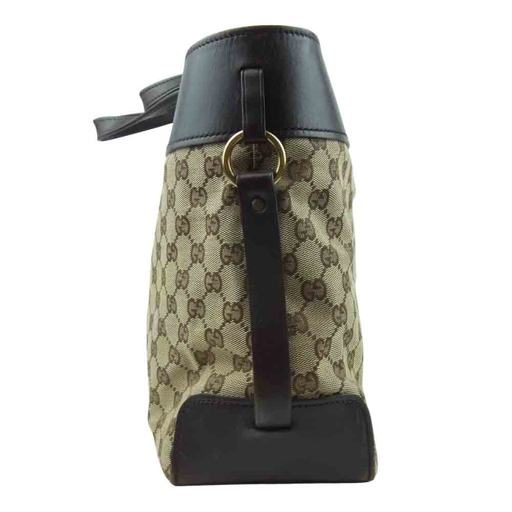 GUCCI グッチ 106251 GG キャンバス トートバッグ イタリア製 ブラウン系【中古】