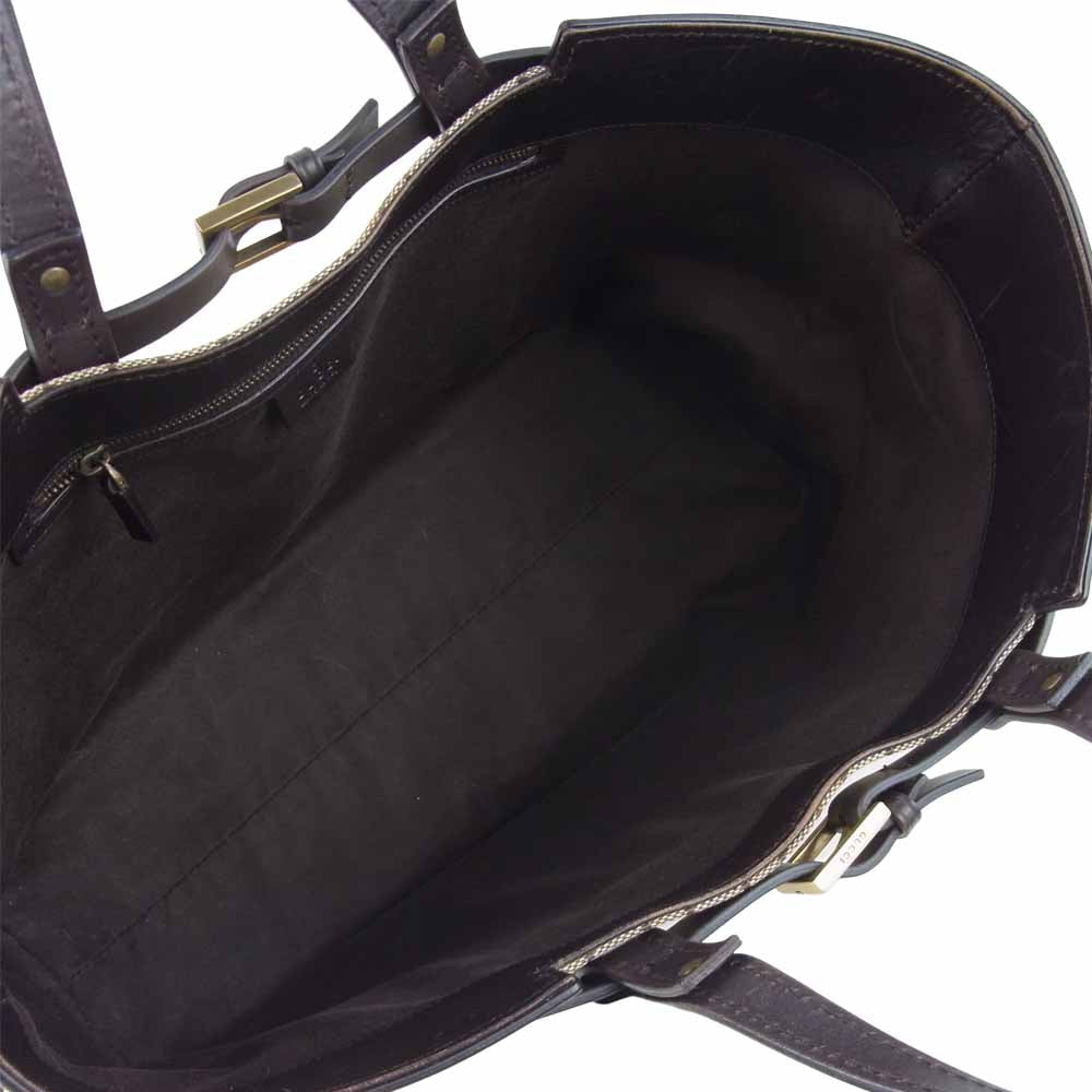 GUCCI グッチ 106251 GG キャンバス トートバッグ イタリア製 ブラウン系【中古】
