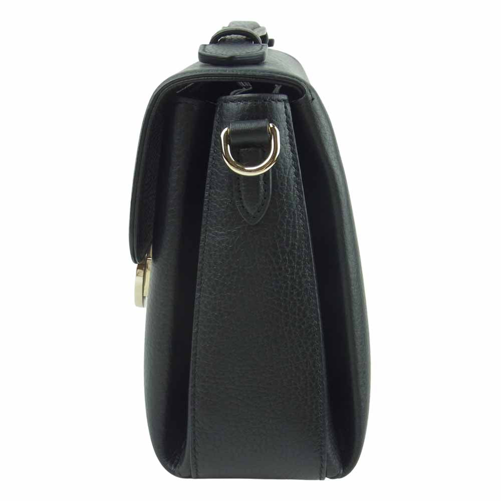 GUCCI グッチ 510302 インターロッキング G チェーン ショルダーバッグ イタリア製 ブラック系【美品】【中古】
