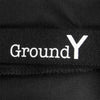 Yohji Yamamoto ヨウジヤマモト GR-P21-100 GroundY T/W Gaberdine Round Cutting Slacks ギャバジン テーパード パンツ ブラック系 3【美品】【中古】