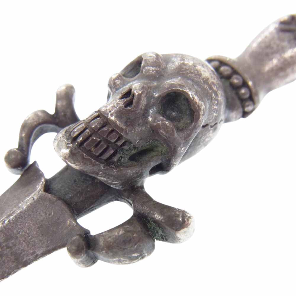 GABOR ガボール 国内正規店販売証明書付属 DAGGER WITH SKULL WITH H.W.O ダガー バターナイフ トップ シルバー系【中古】