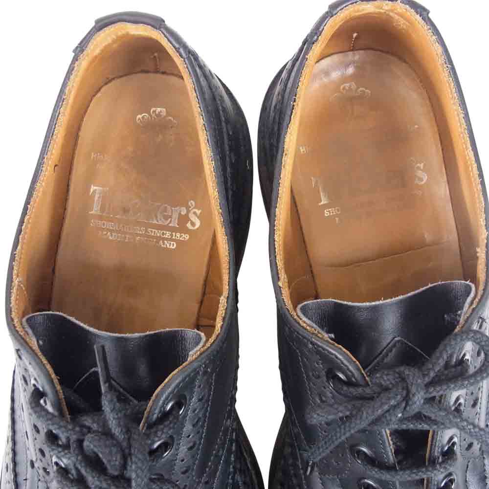 Tricker's トリッカーズ M7292 Bourton バートン ブラック系 7.5【中古】