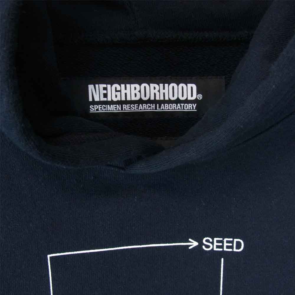 NEIGHBORHOOD ネイバーフッド 92FPNH-CSM10 211000676051 SWT/HOODY SRL.BIO/C-HOODED.LS  スウェット プルオーバー ブラック系 M【中古】