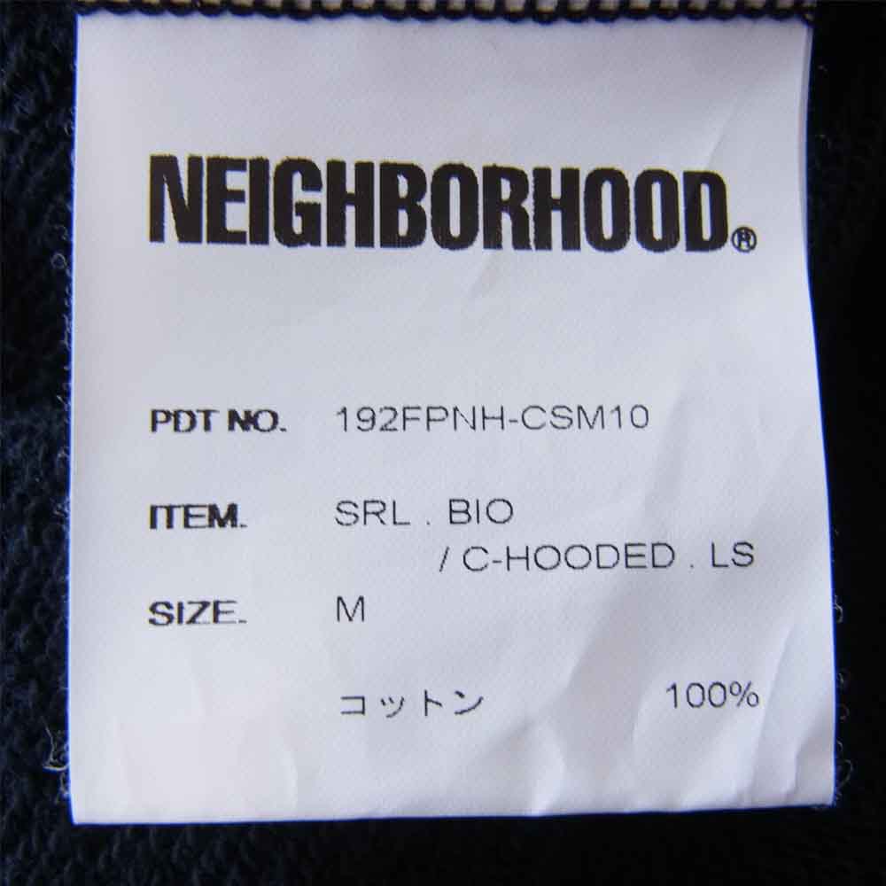 NEIGHBORHOOD ネイバーフッド 92FPNH-CSM10 211000676051 SWT/HOODY SRL.BIO/C-HOODED.LS  スウェット プルオーバー ブラック系 M【中古】