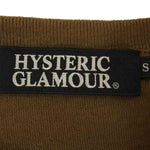 HYSTERIC GLAMOUR ヒステリックグラマー 0243CL01 ガール プリント 長袖 カットソー ブラウン系 S【中古】