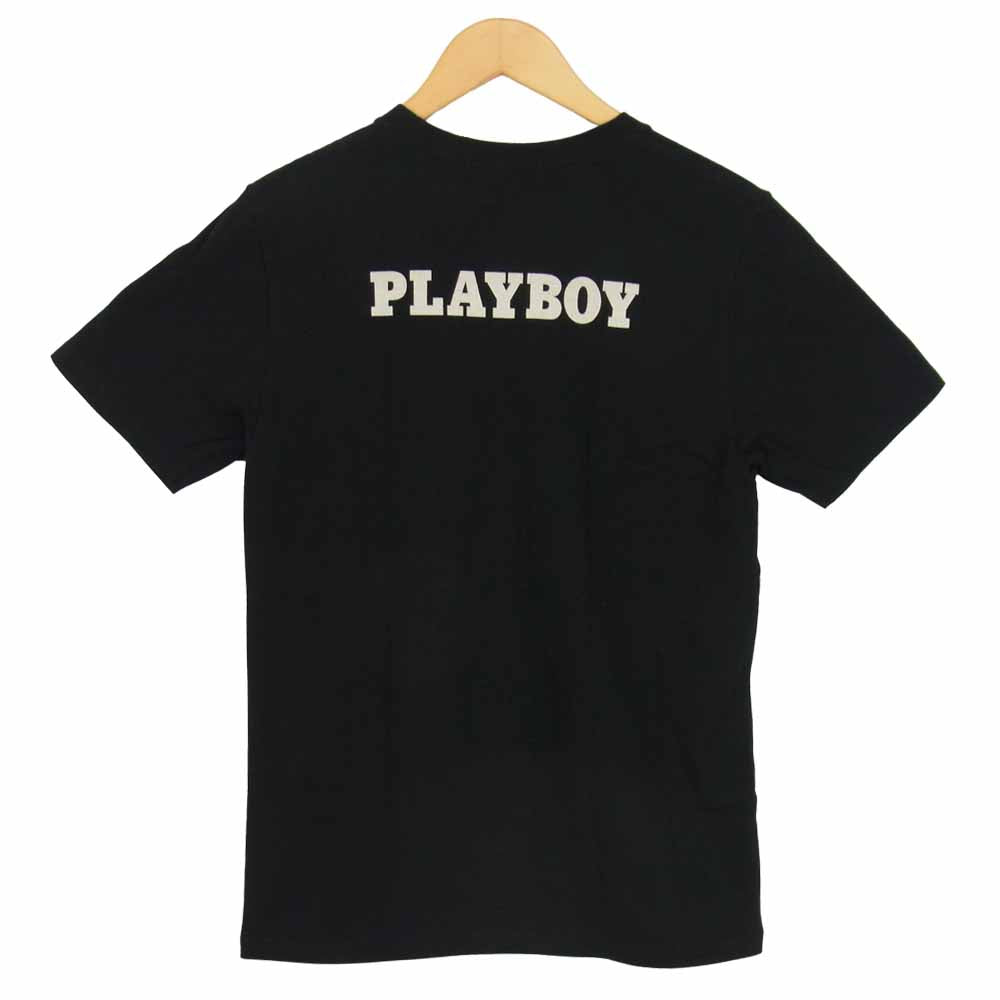 HYSTERIC GLAMOUR ヒステリックグラマー 1281CT05 PLAYBOY プレイボーイ プリント Tシャツ ブラック ブラック系 S【中古】