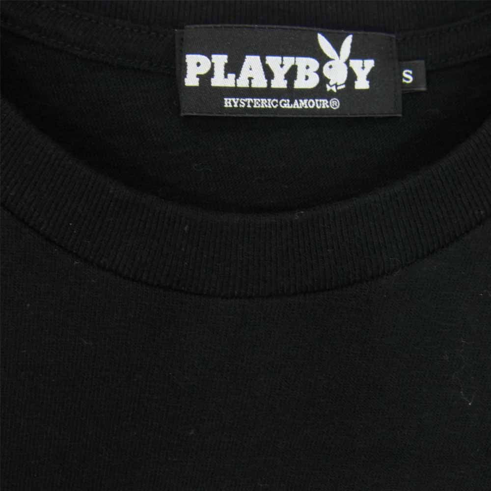 HYSTERIC GLAMOUR ヒステリックグラマー 1281CT05 PLAYBOY プレイボーイ プリント Tシャツ ブラック ブラック系 S【中古】