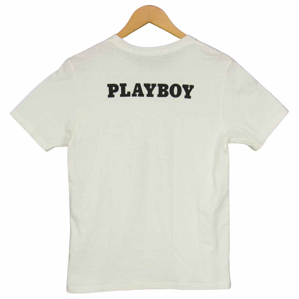 HYSTERIC GLAMOUR ヒステリックグラマー 1281CT05 PLAYBOY プレイボーイ プリント Tシャツ ホワイト ホワイト系 S【中古】