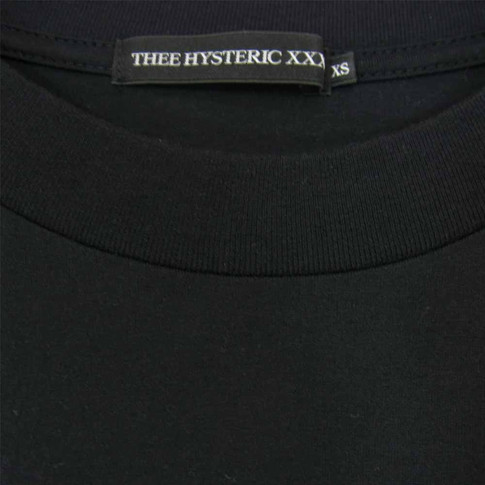 HYSTERIC GLAMOUR ヒステリックグラマー 06173CL04 XXX トリプルエックス The Kills プリント カットソー ブラック ブラック系 XS【美品】【中古】