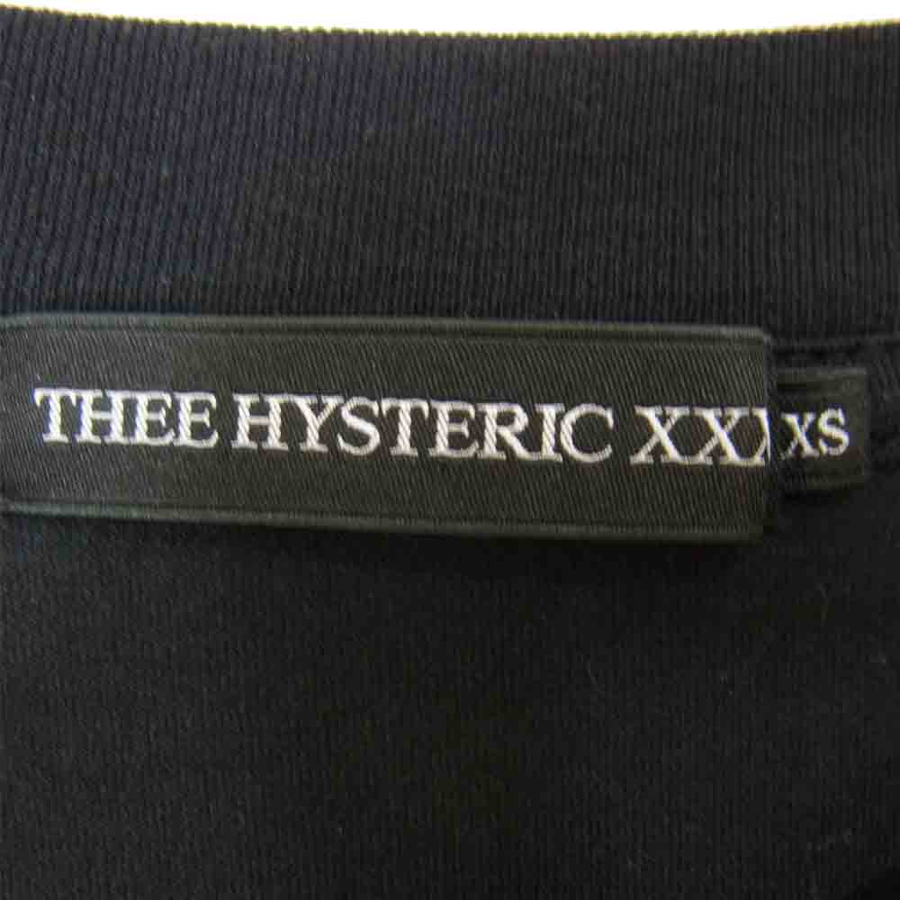 HYSTERIC GLAMOUR ヒステリックグラマー 06173CL04 XXX トリプルエックス The Kills プリント カットソー ブラック ブラック系 XS【美品】【中古】