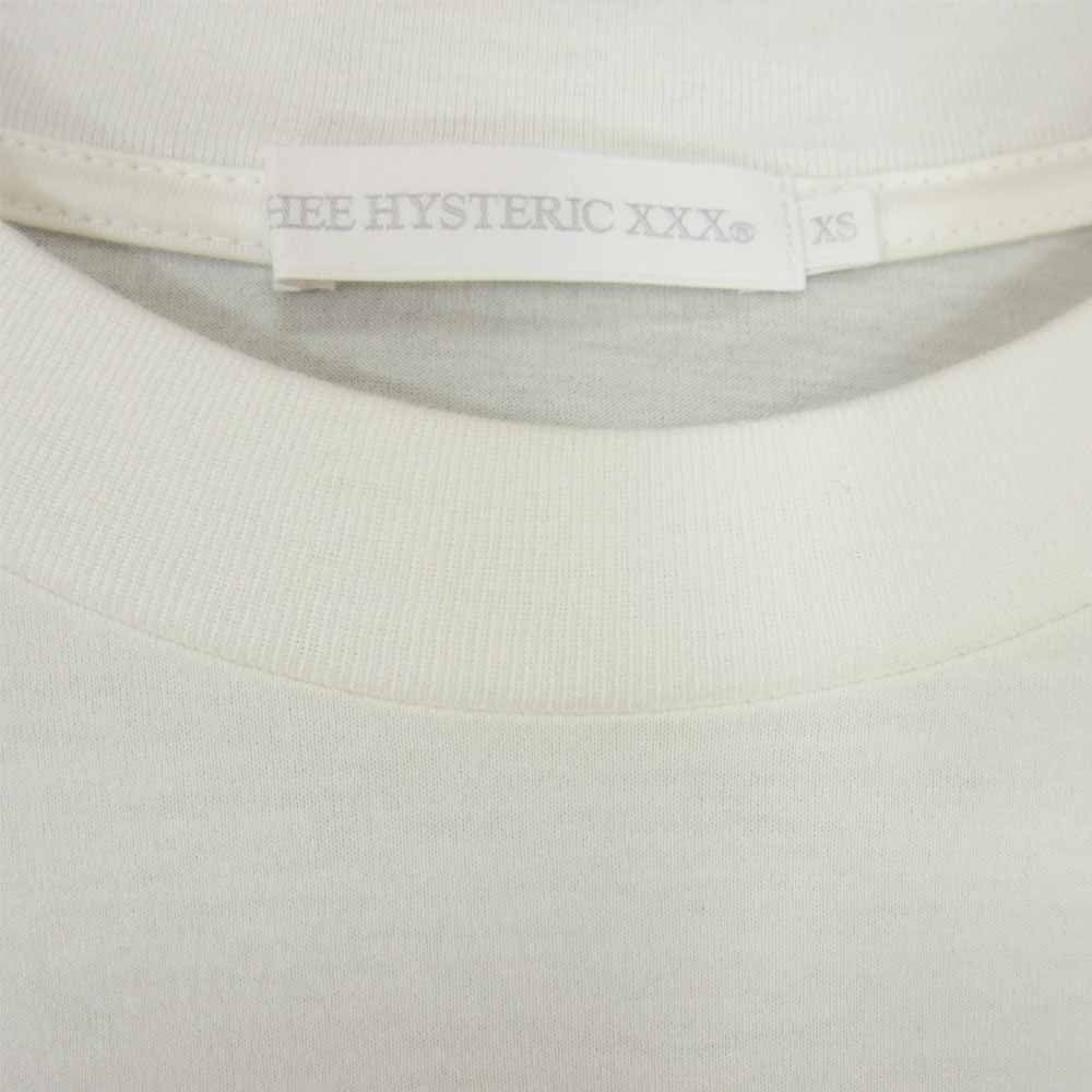 HYSTERIC GLAMOUR ヒステリックグラマー 06173CL04 XXX トリプルエックス The Kills プリント カットソー ホワイト ホワイト系 XS【美品】【中古】