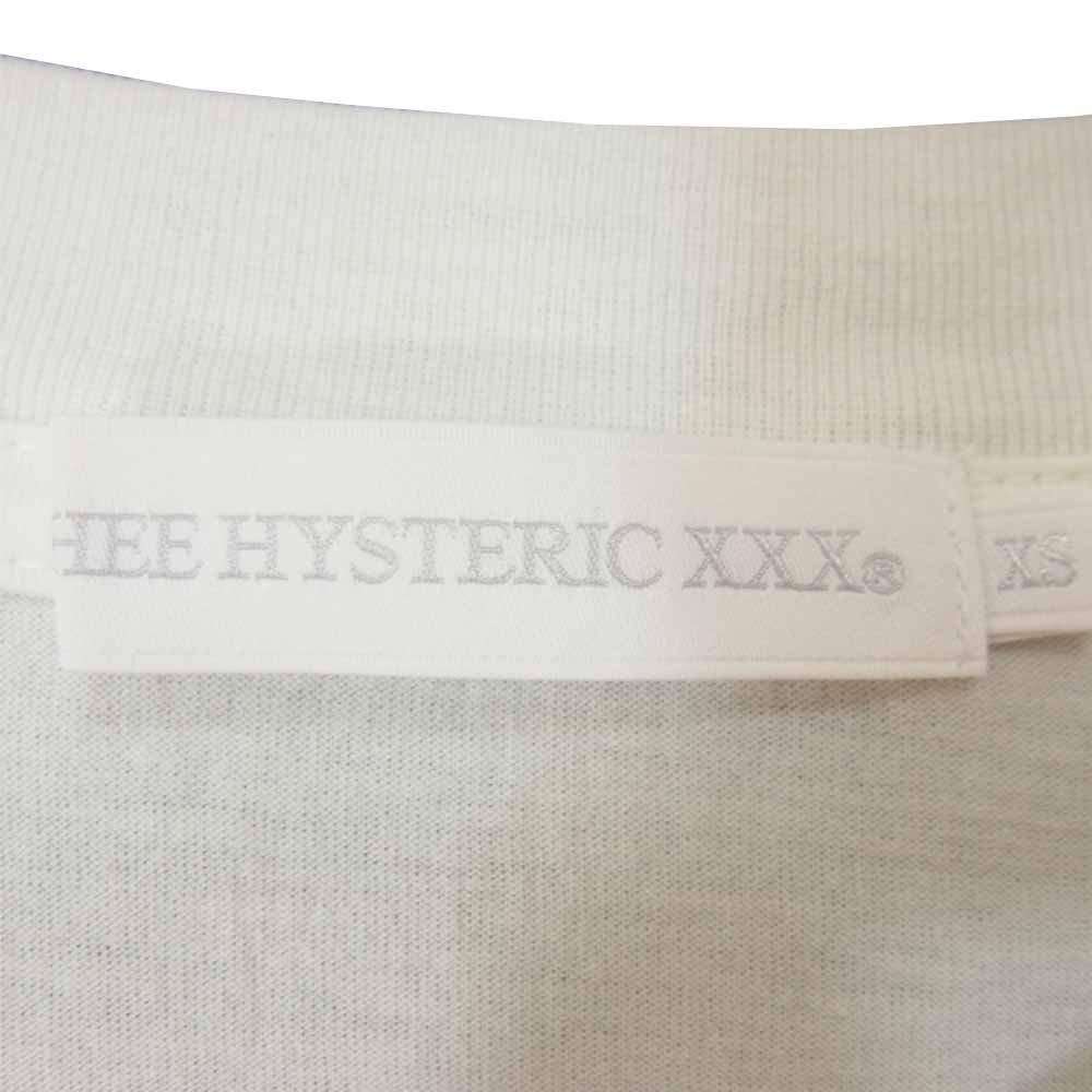 HYSTERIC GLAMOUR ヒステリックグラマー 06173CL04 XXX トリプルエックス The Kills プリント カットソー ホワイト ホワイト系 XS【美品】【中古】