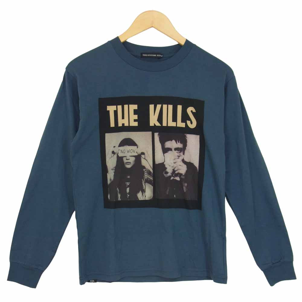 HYSTERIC GLAMOUR ヒステリックグラマー 06173CL04 XXX トリプルエックス The Kills プリント カットソー ネイビー XS【美品】【中古】