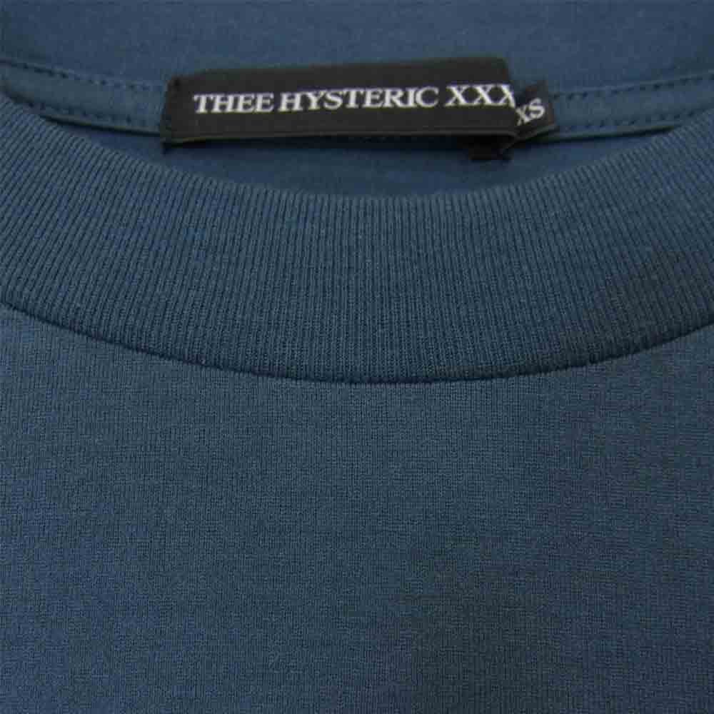 HYSTERIC GLAMOUR ヒステリックグラマー 06173CL04 XXX トリプルエックス The Kills プリント カットソー ネイビー XS【美品】【中古】
