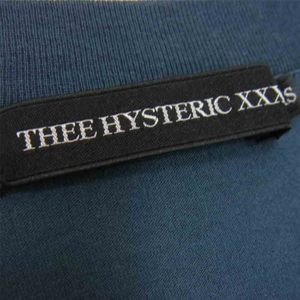 HYSTERIC GLAMOUR ヒステリックグラマー 06173CL04 XXX トリプルエックス The Kills プリント カットソー ネイビー XS【美品】【中古】