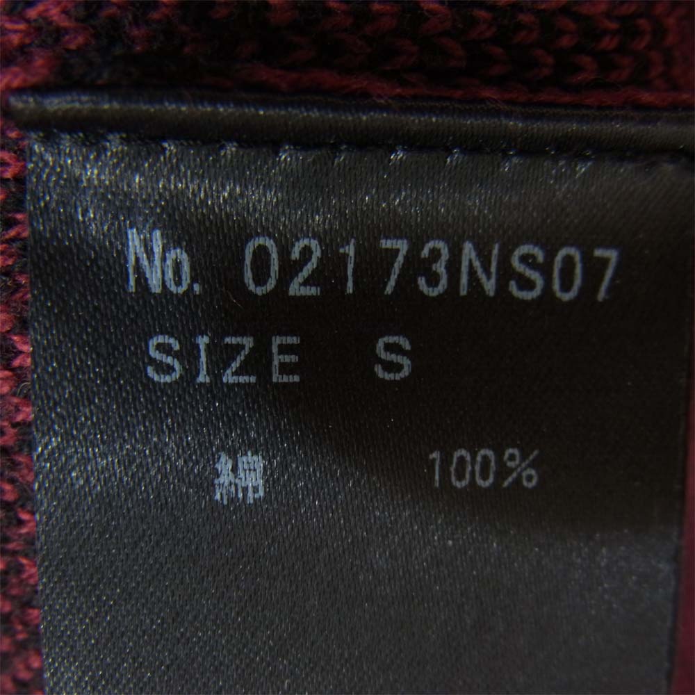 HYSTERIC GLAMOUR ヒステリックグラマー 17AW 02173NS07 METAL 総柄 ジャカード プルオーバー ニット エンジ系 S【中古】