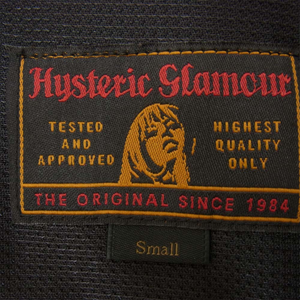 HYSTERIC GLAMOUR ヒステリックグラマー 0253AB02 HGMA バックプリント ナイロン ジャケット ブラック系 S【美品】【中古】