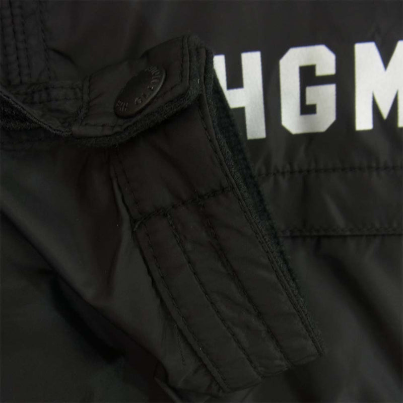 HYSTERIC GLAMOUR ヒステリックグラマー 0253AB02 HGMA バックプリント ナイロン ジャケット ブラック系 S【美品】【中古】