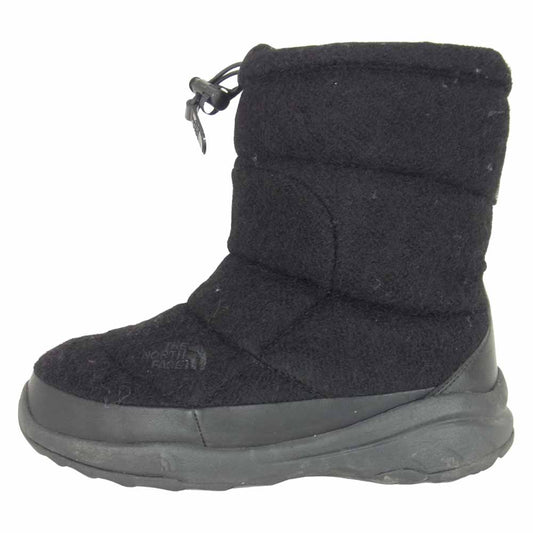 THE NORTH FACE ノースフェイス Nuptse Bootie ヌプシブーティー プリマロフト 中綿 ブラック系 24cm【中古】
