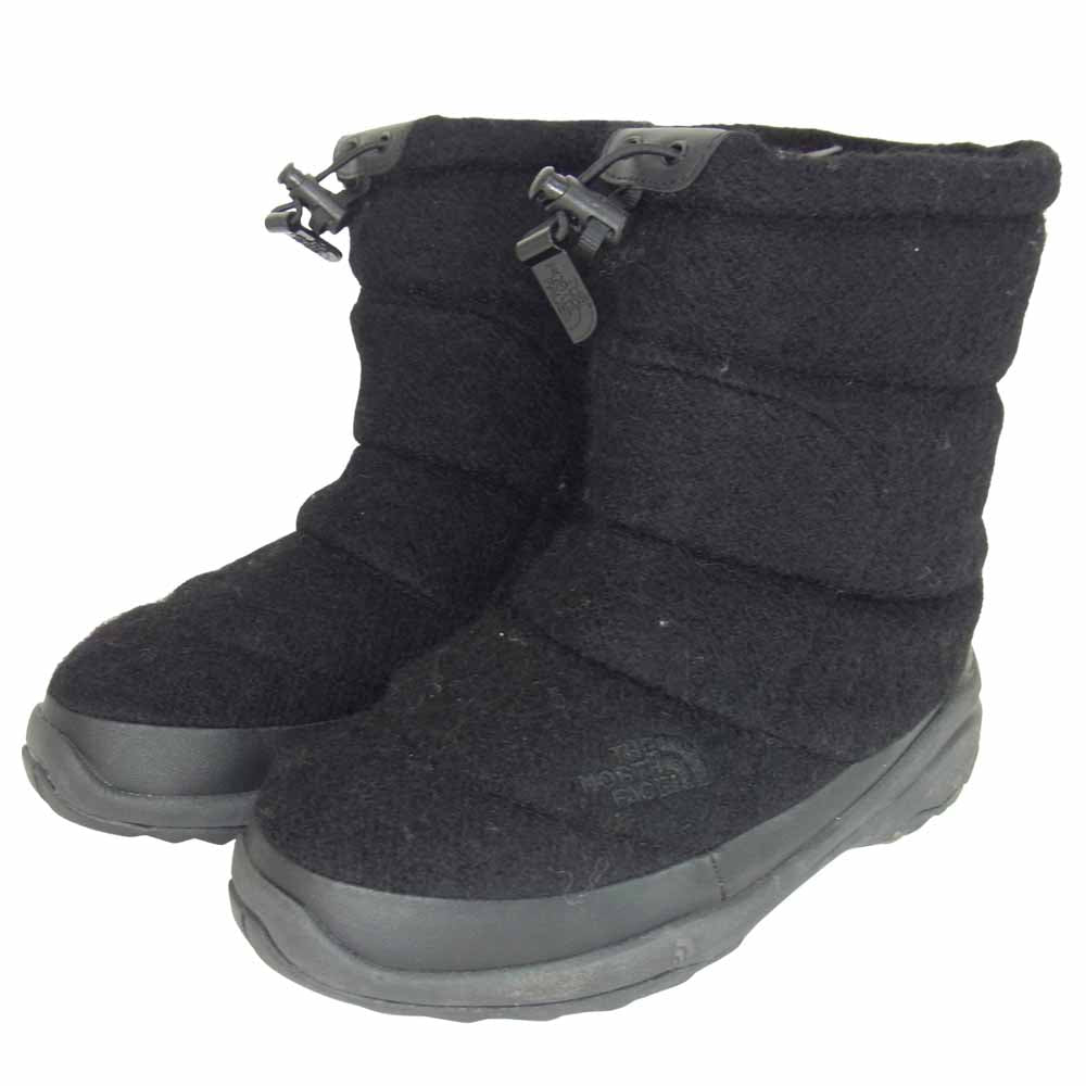 THE NORTH FACE ノースフェイス Nuptse Bootie ヌプシブーティー プリマロフト 中綿 ブラック系 24cm【中古】