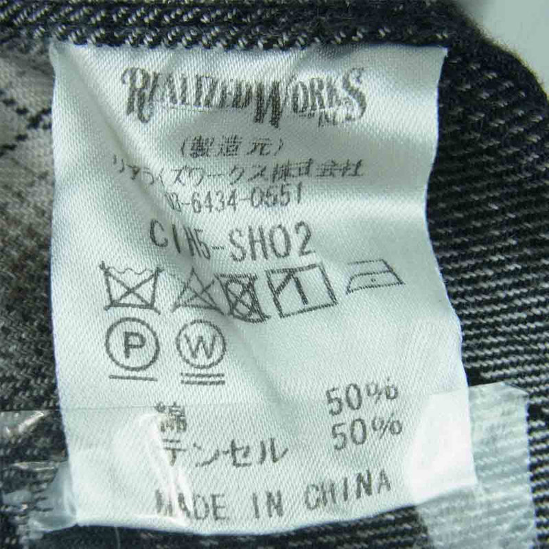 CRIMIE クライミー CIH5-SH02 チェック ロング ガウン コート コットン 中国製 グレー系 M【中古】