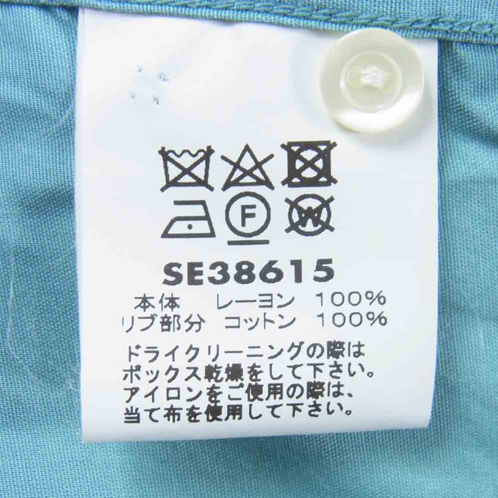 STYLE EYES スタイルアイズ WITH RIBS S/S RAYON BOWLING SHIRT リブ ボーリングシャツ レーヨン オープンカラー ライトブルー系 M【美品】【中古】