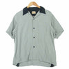 STYLE EYES スタイルアイズ SE38614 RAYON BOWLING SHIRT TWO TONE ボーリングシャツ オープンカラー 開襟 半袖 シャツ グレー系 M【美品】【中古】