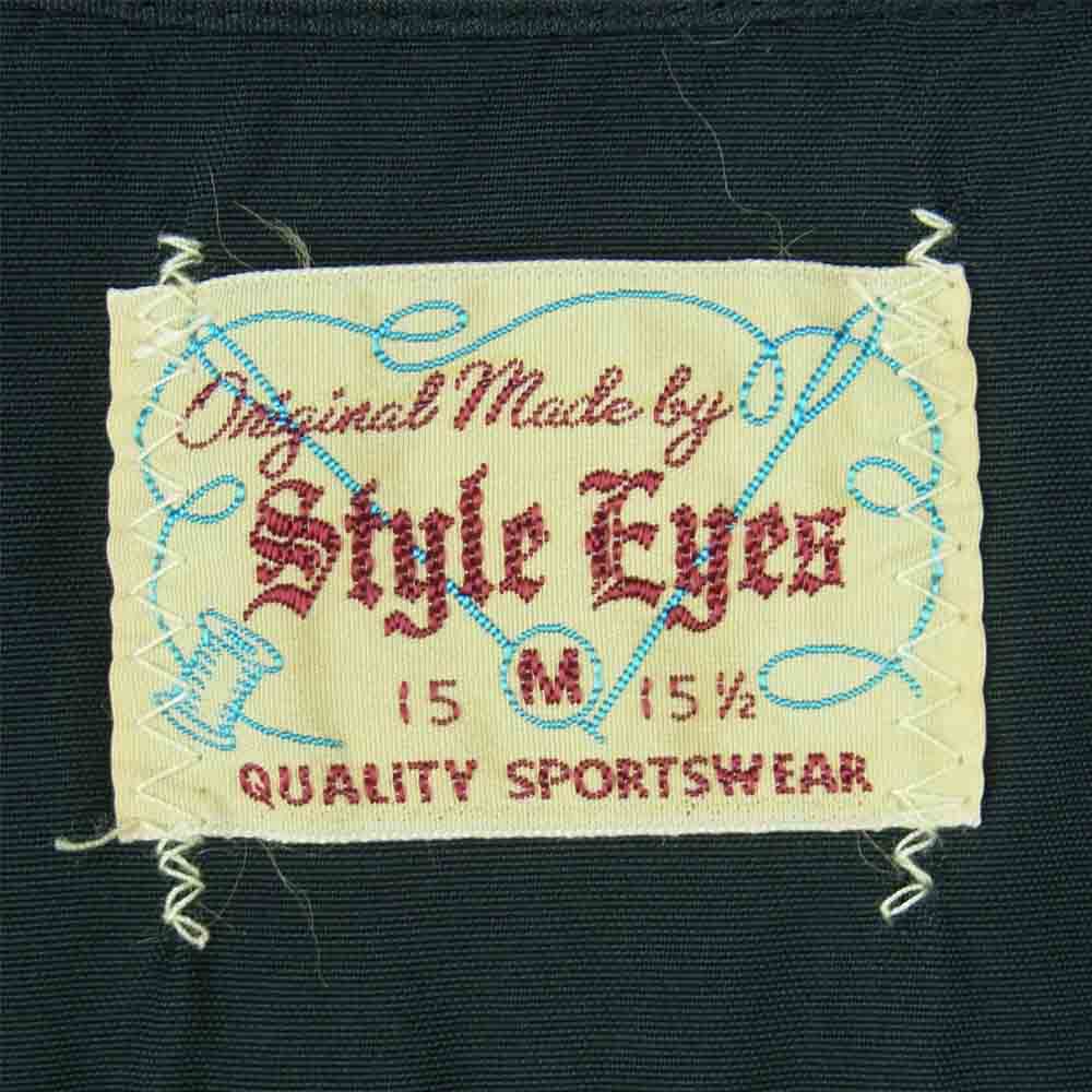 STYLE EYES スタイルアイズ SE38614 RAYON BOWLING SHIRT TWO TONE ボーリングシャツ オープンカラー 開襟 半袖 シャツ グレー系 M【美品】【中古】