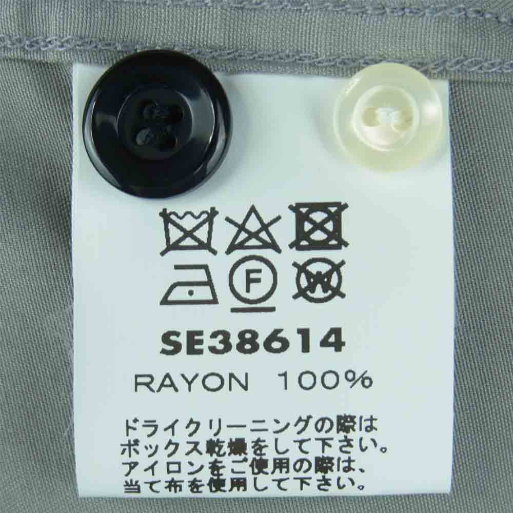STYLE EYES スタイルアイズ SE38614 RAYON BOWLING SHIRT TWO TONE ボーリングシャツ オープンカラー 開襟 半袖 シャツ グレー系 M【美品】【中古】