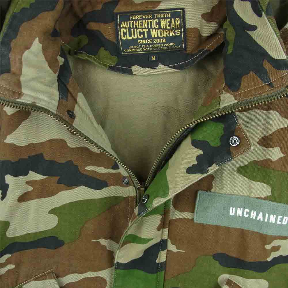 CLUCT クラクト Hood Jacket CTW-2WAY MODS モッズコート コットン 中国製 グリーン系 ブラウン系 M【中古】