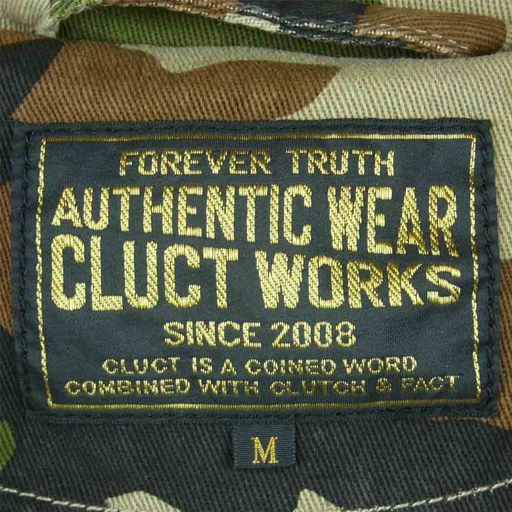 CLUCT クラクト Hood Jacket CTW-2WAY MODS モッズコート コットン 中国製 グリーン系 ブラウン系 M【中古】