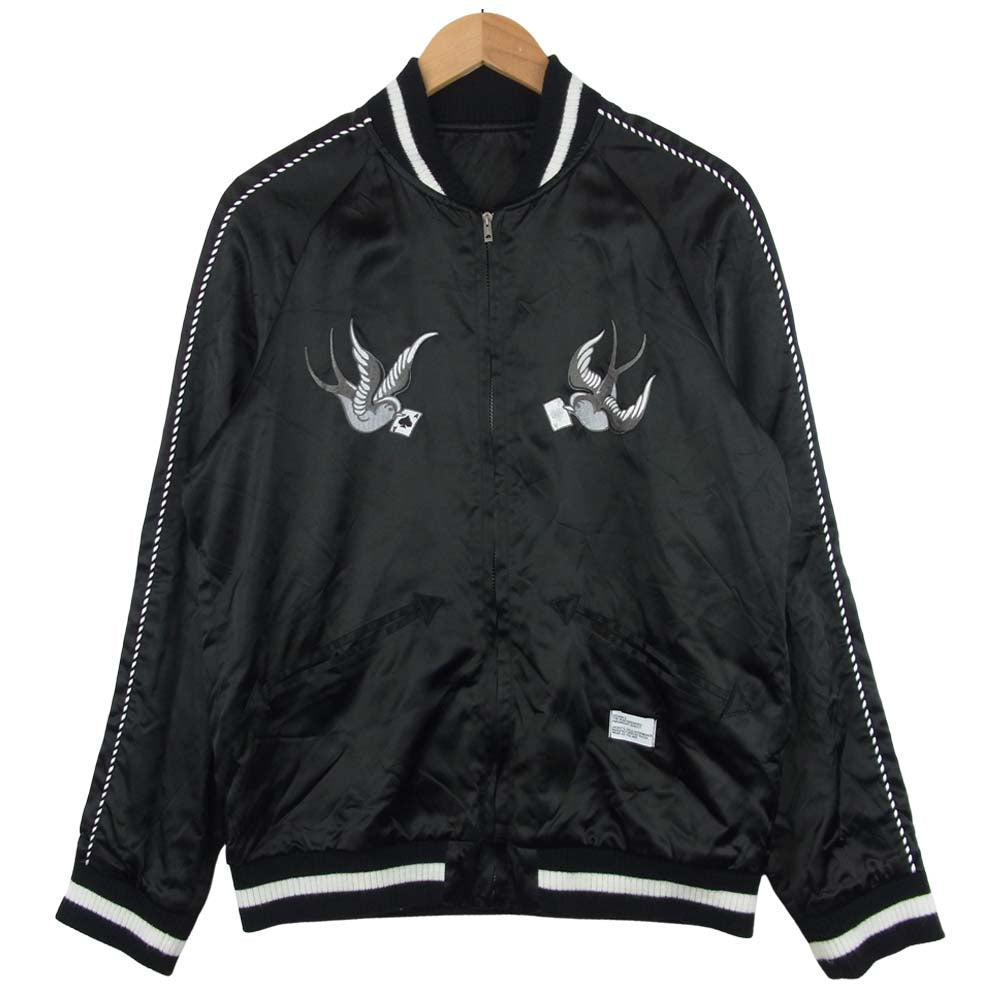 ベドウィンアンドザハートブレイカーズ SOUVENIR JKT MCKNIGHT スーベニア ジャケット サテン リバーシブル ブラック系【美品】【中古】