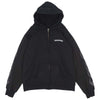 CHROME HEARTS クロムハーツ（原本無） USA製 ファイヤー パターン 裏サーマル ダガージップ CHプラス プリント パーカー ブラック系 M【中古】