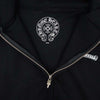CHROME HEARTS クロムハーツ（原本無） USA製 ファイヤー パターン 裏サーマル ダガージップ CHプラス プリント パーカー ブラック系 M【中古】