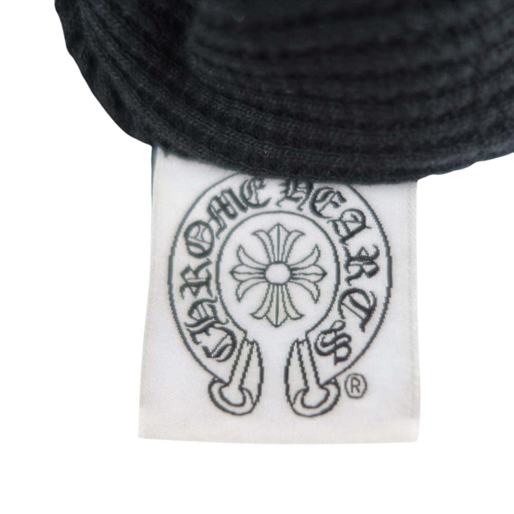 CHROME HEARTS クロムハーツ（原本無） USA製 ファイヤー パターン 裏サーマル ダガージップ CHプラス プリント パーカー ブラック系 M【中古】