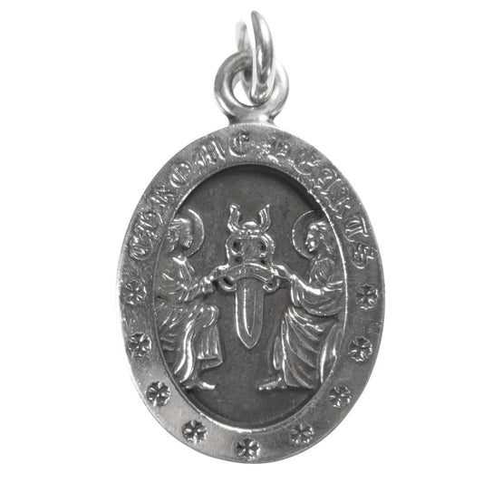 CHROME HEARTS クロムハーツ（原本有） ANGEL MEDAL OVAL V2 エンジェル メダル オーバル シルバー系【中古】
