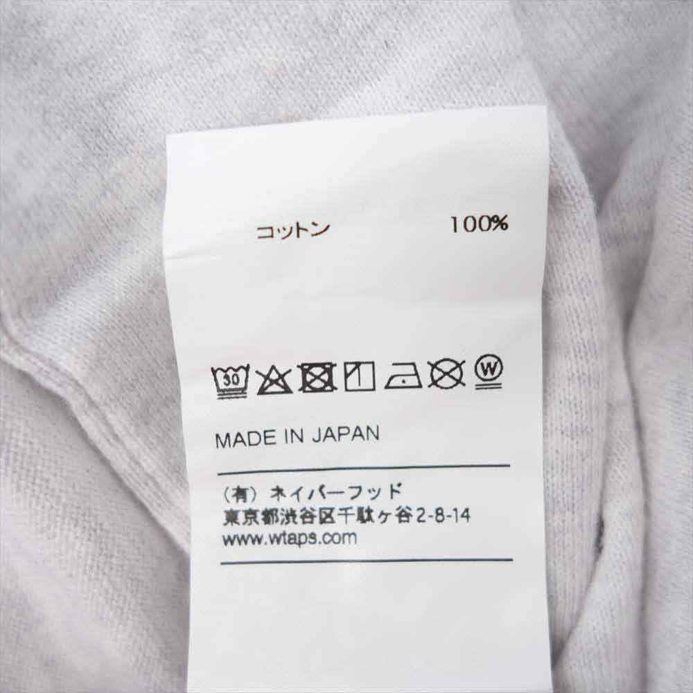 WTAPS ダブルタップス 18SS 181ATDT-CSM03S DESIGN SS COLLEGE TEE カレッジ Tシャツ グレー系【新古品】【未使用】【中古】