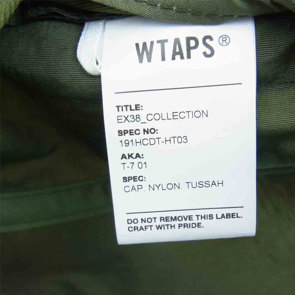 WTAPS ダブルタップス 19SS 191HCDT-HT03 T-7 01 CAP ナイロン キャップ カーキ系 SIZE X 00【美品】【中古】