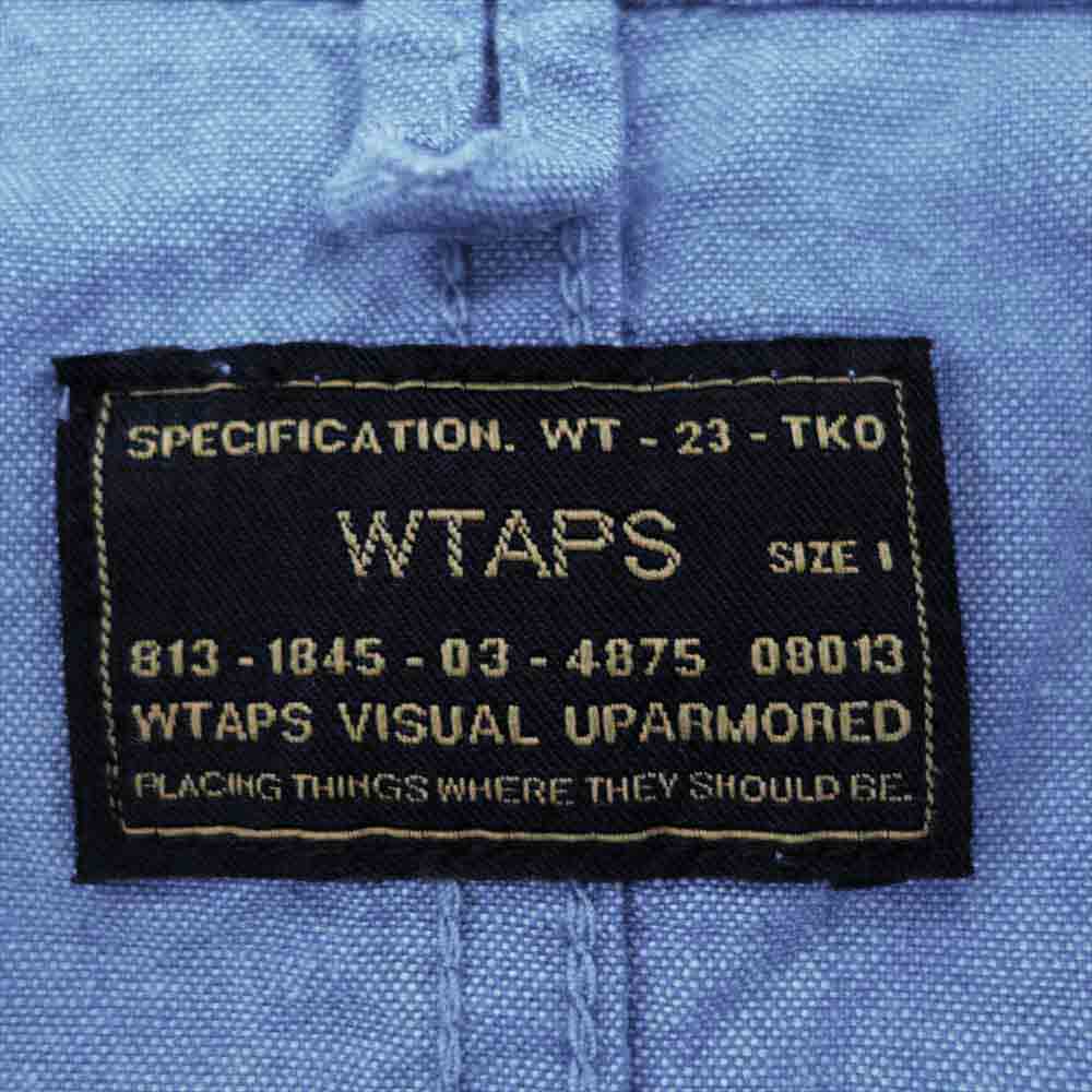 WTAPS ダブルタップス 17SS 171GWDT-SHM02 BUDS SS 01 シャンブレー 半袖 シャツ インディゴブルー系 1【中古】