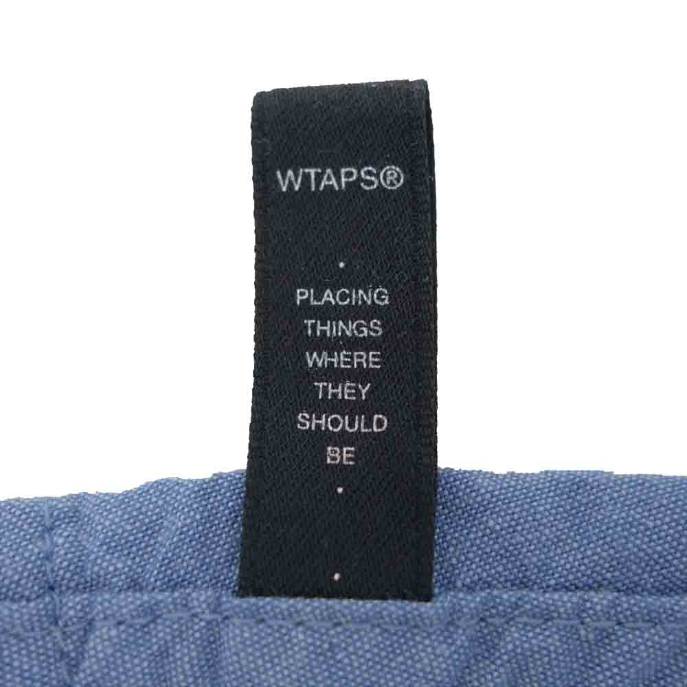 WTAPS ダブルタップス 17SS 171GWDT-SHM02 BUDS SS 01 シャンブレー 半袖 シャツ インディゴブルー系 1【中古】