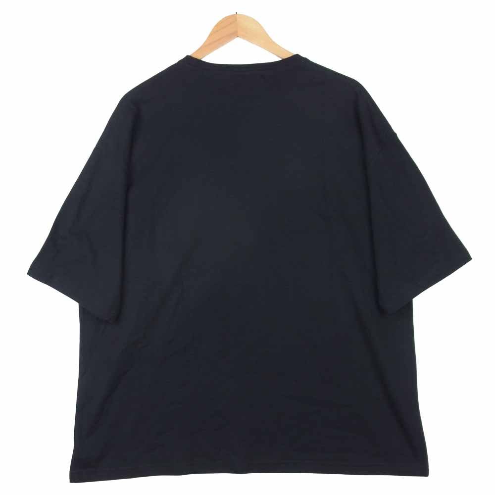 Yohji Yamamoto ヨウジヤマモト GT-T27-070-2 GroundY Cotton Jersey Basic Big Cut Sew コットン ジャージ ベーシック 半袖 Tシャツ ブラック系 04【新古品】【未使用】【中古】