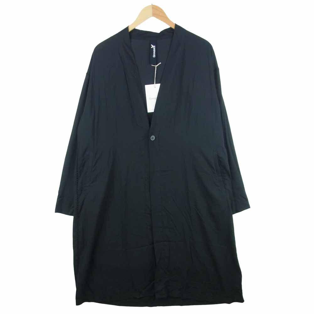 Yohji Yamamoto ヨウジヤマモト GroundY GT-D06-203 Tencel Lawn Button Cardigan テンセル カーディガン ブラック系 3【新古品】【未使用】【中古】
