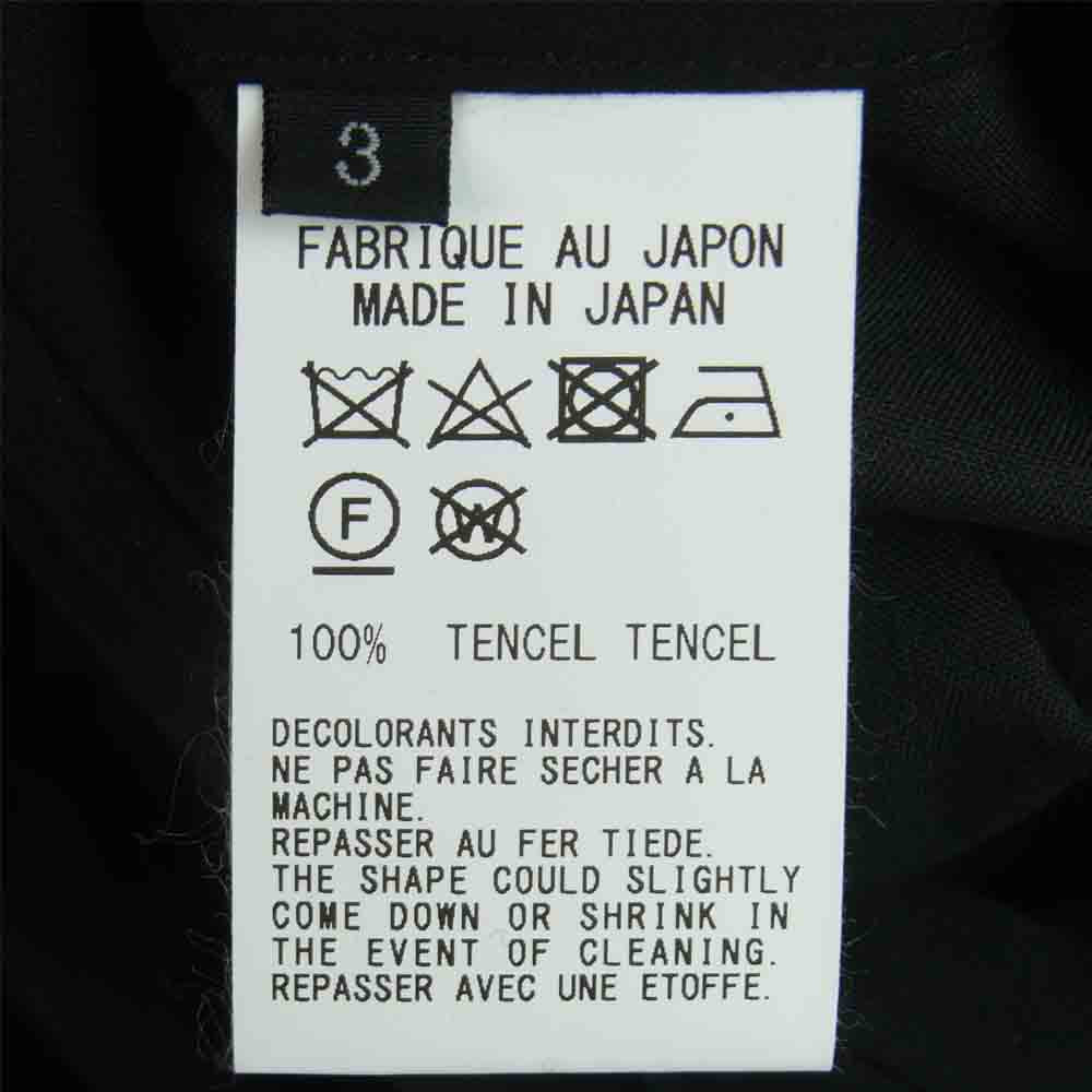 Yohji Yamamoto ヨウジヤマモト GroundY GT-D06-203 Tencel Lawn Button Cardigan テンセル カーディガン ブラック系 3【新古品】【未使用】【中古】