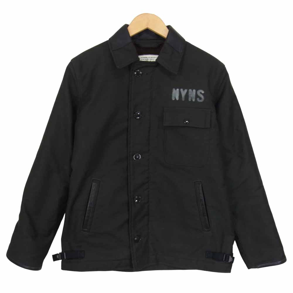 Pherrow's フェローズ P-A-2DECK-CUSTOM A-2 DECK JACKET CUSTOM カスタム デッキジャケット ブラック系 M【中古】
