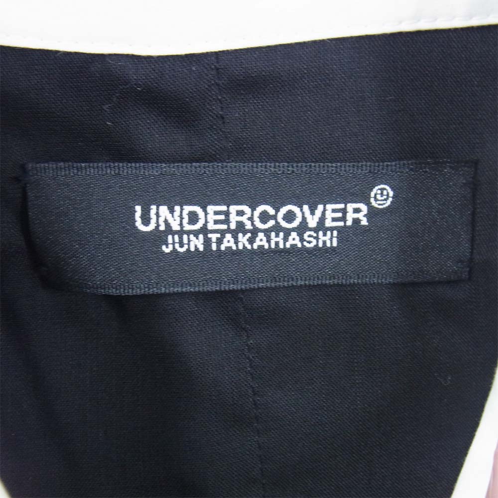 UNDERCOVER アンダーカバー UC1A1404 ジレドッキング シフォン ブラウス ベスト シャツ ブラック系 1【中古】
