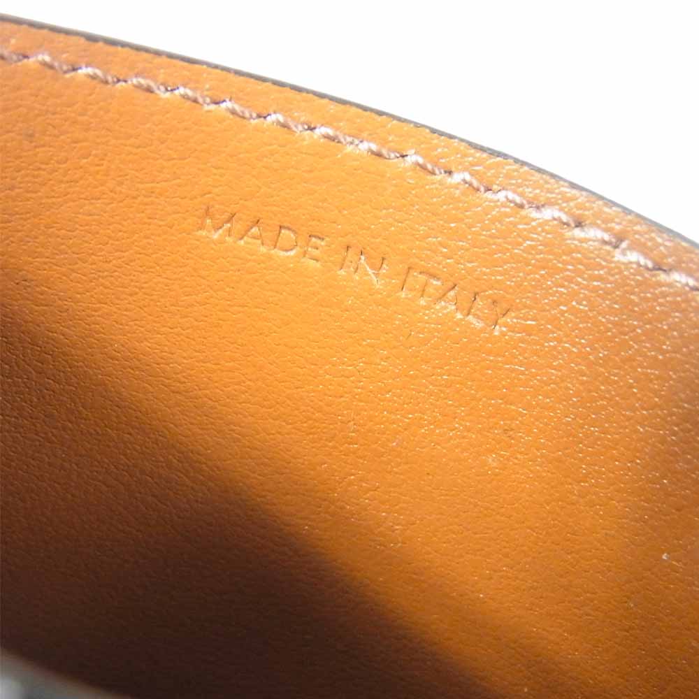 CELINE セリーヌ プリント トリオンフ カードケース イタリア製 ロゴ ダークブラウン系【極上美品】【中古】
