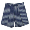 WHITE MOUNTAINEERING ホワイトマウンテニアリング WM2171407 STRIPE BIG TUCKED SHORT PANTS ストライプ ビッグ タック ショーツ ショート パンツ ネイビー系 4【美品】【中古】