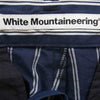 WHITE MOUNTAINEERING ホワイトマウンテニアリング WM2171407 STRIPE BIG TUCKED SHORT PANTS ストライプ ビッグ タック ショーツ ショート パンツ ネイビー系 4【美品】【中古】