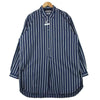 WHITE MOUNTAINEERING ホワイトマウンテニアリング WM2171104 STRIPE LONG PULLOVER SHIRT ストライプ ロング プルオーバー シャツ ネイビー系 4【中古】
