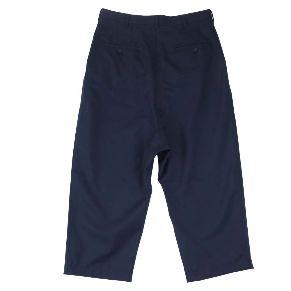 COMME des GARCONS コムデギャルソン 21SS HG-P040 ウールトロ タックパンツ ネイビー系 S【新古品】【未使用】【中古】